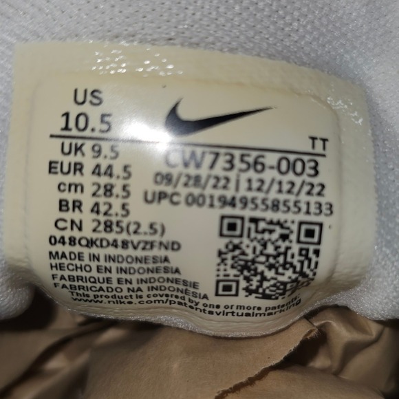 Nike Air Zoom Pegasus Black White Running Shoes Sneakers Mens 10.5 Athleisure - Picture 2 of 8